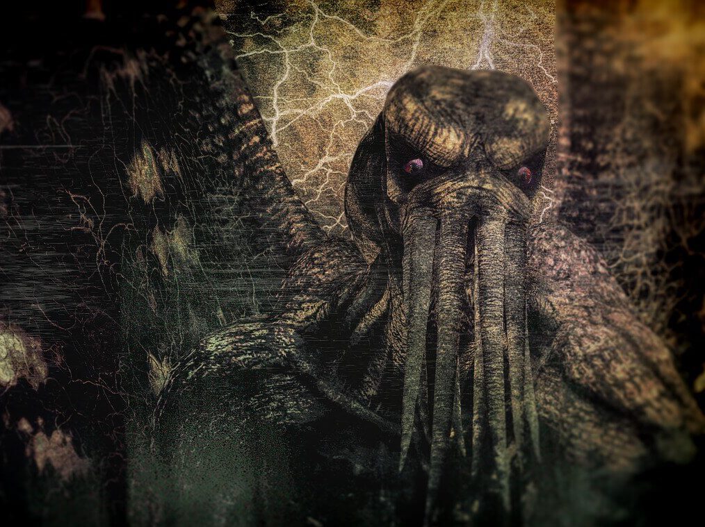 Mysteriöses, unheimliches Bild von Cthulhu